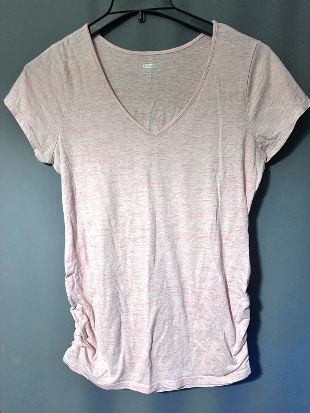 Old Navy maternity Soft V-Neck Tee in Light Pink